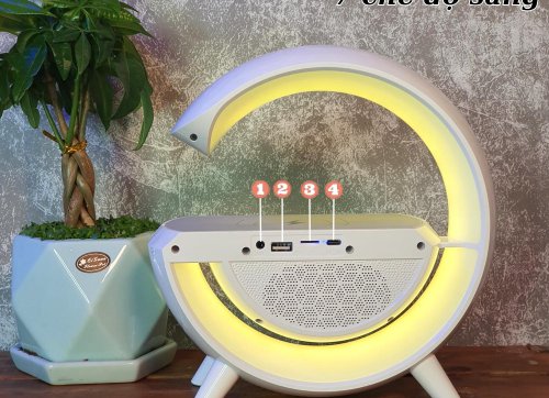 Loa Bluetooth Chữ G BT2301 Chế Độ Led RGB Tích Hợp Sạc Không Dây