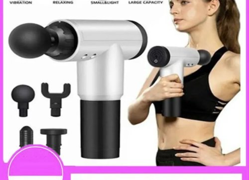 Máy Massage Cầm Tay Fascial Gun Cao Cấp GB-820 - Hỗ Trợ Massage Chuyên Sâu - Giảm đau cơ - Giảm Cứng Khớp - Massage Toàn Thân - Tặng Kèm 4 Đầu Massage